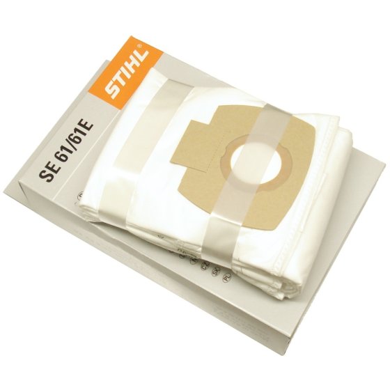 5 Filter Bags for Stihl SE61, SE61E Vacuums - OEM 49015009004