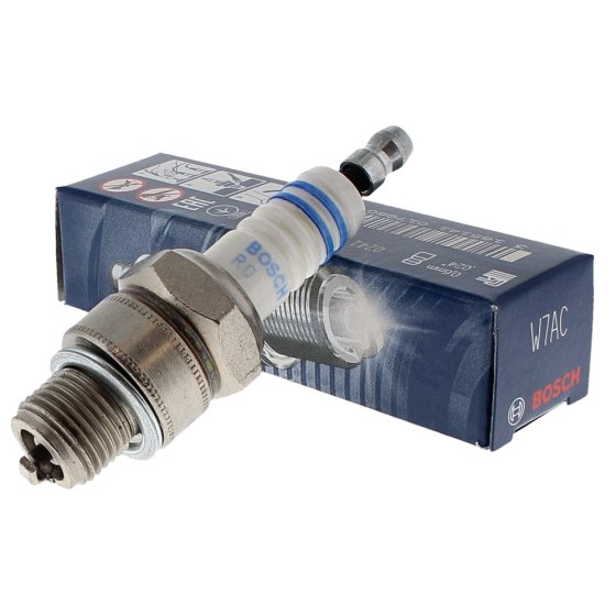 Spark Plug 14mm Thread 12.7mm Reach for Bosch Engines - W7AC - OEM 11074007000