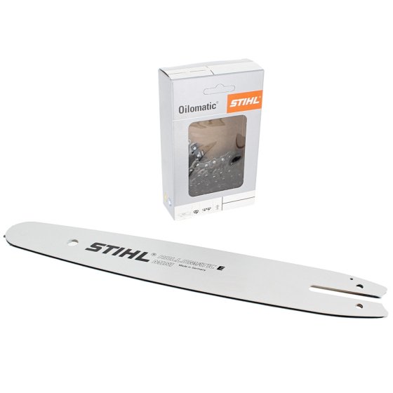 14" 3/8"P 1.1mm (.043") Chain & Bar Kit for Stihl MS170, MS170T Chainsaws - OEM 30050003909