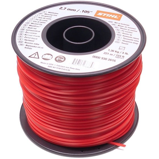 Mowing Line, 2.7mm x 347 m, Square Section for Stihl - OEM 00009302617